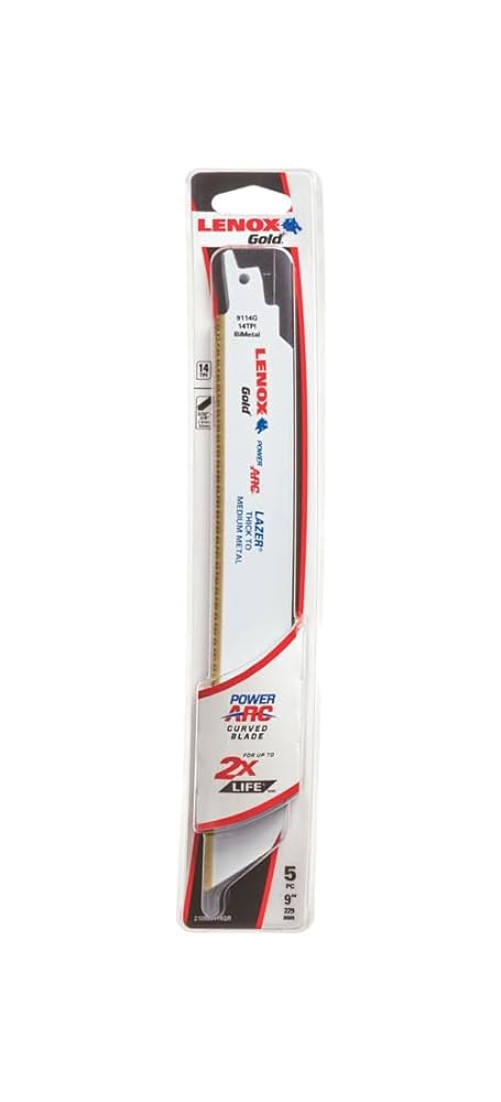 LENOX Tools 210989114GR Gold Power Arc Reciprocating Saw